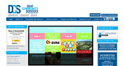 Desktop Screenshot of deafcommunityservices.org