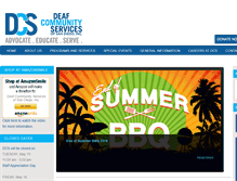 Tablet Screenshot of deafcommunityservices.org